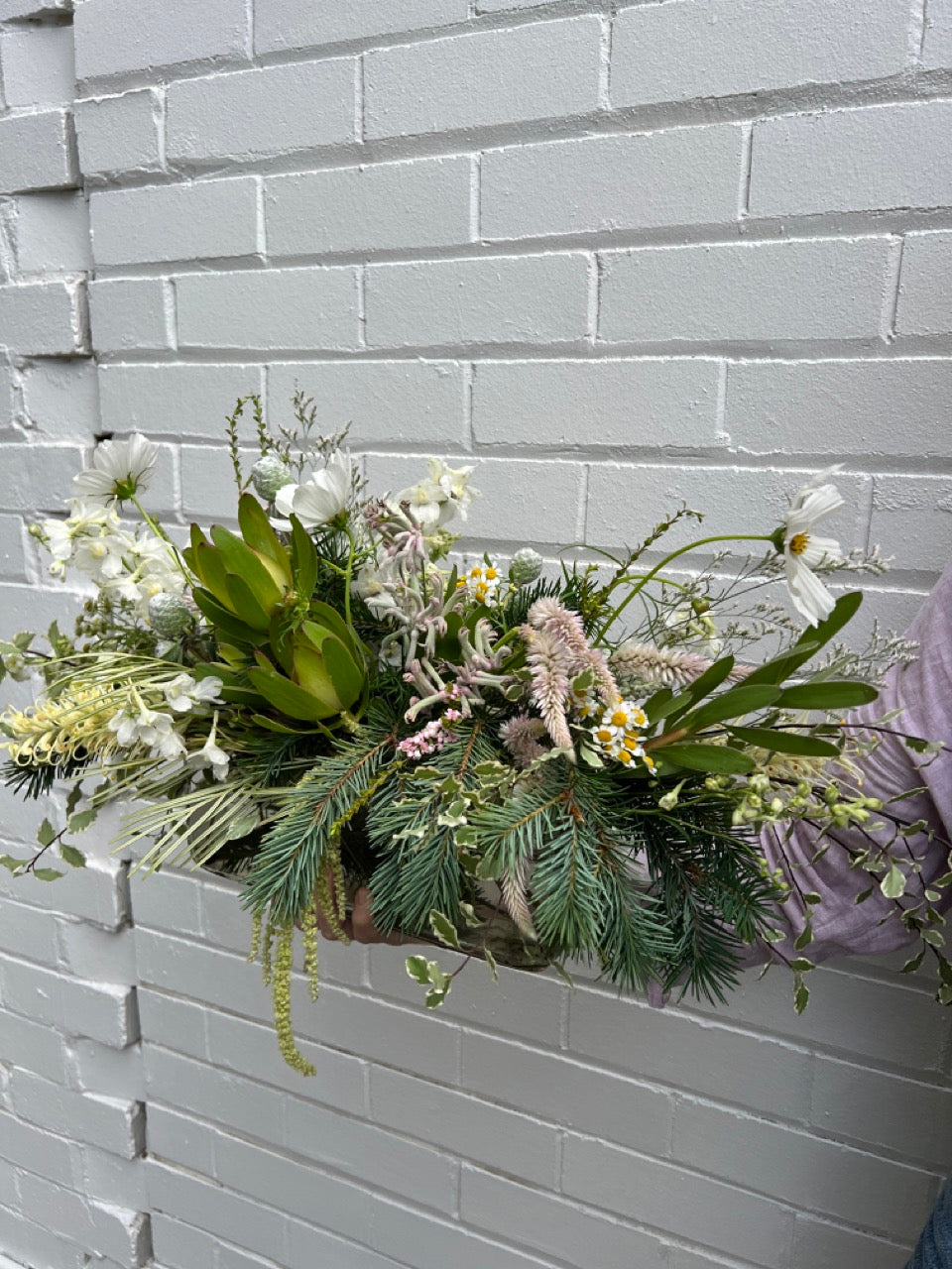 Christmas Table Centrepiece in a Vase | Red, White & Gold or White & Green