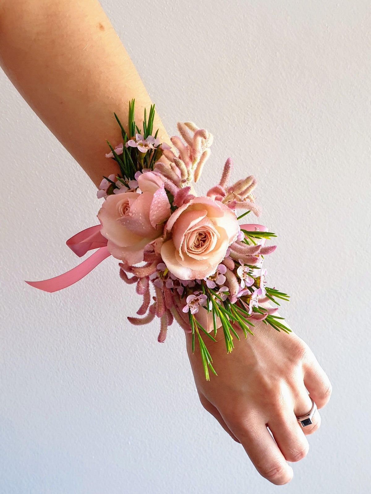 Artistic Wrist Corsages - School Formal, University Balls - Lime Tree Bower